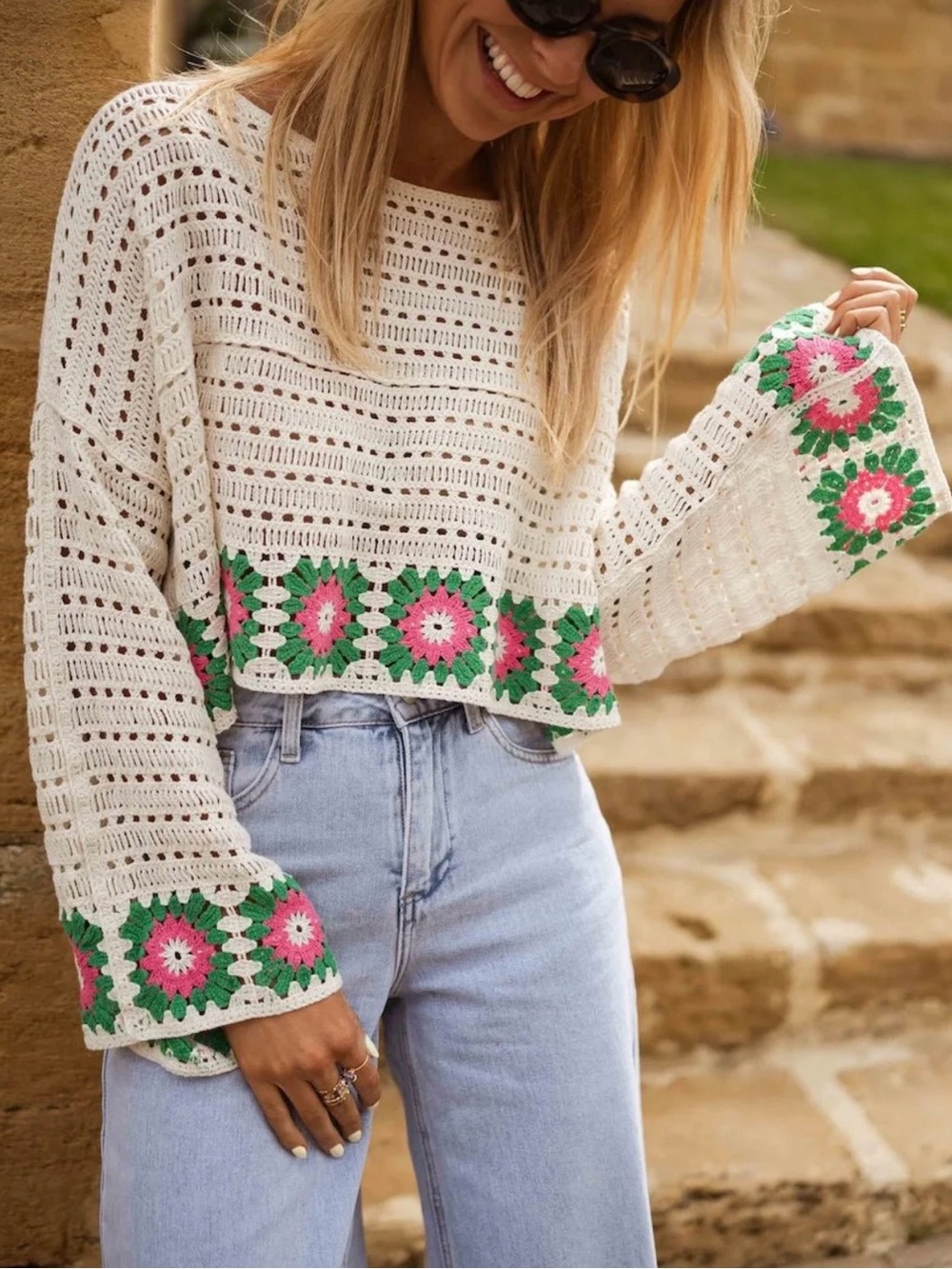 Beige Easy Clothes Cropped Top